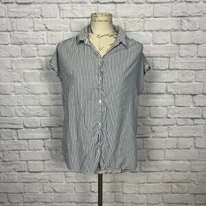 Old Navy Stripe Button Up Women's Blouse